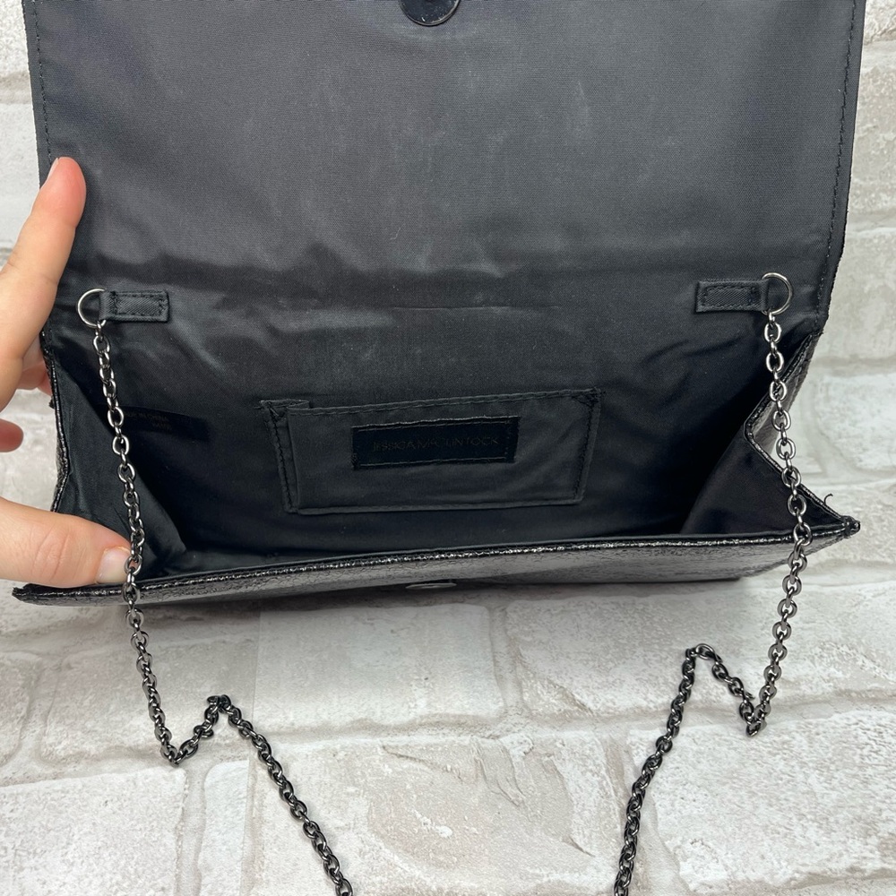 Jessica McClintock Black Evening Clutch - Picture 10 of 11